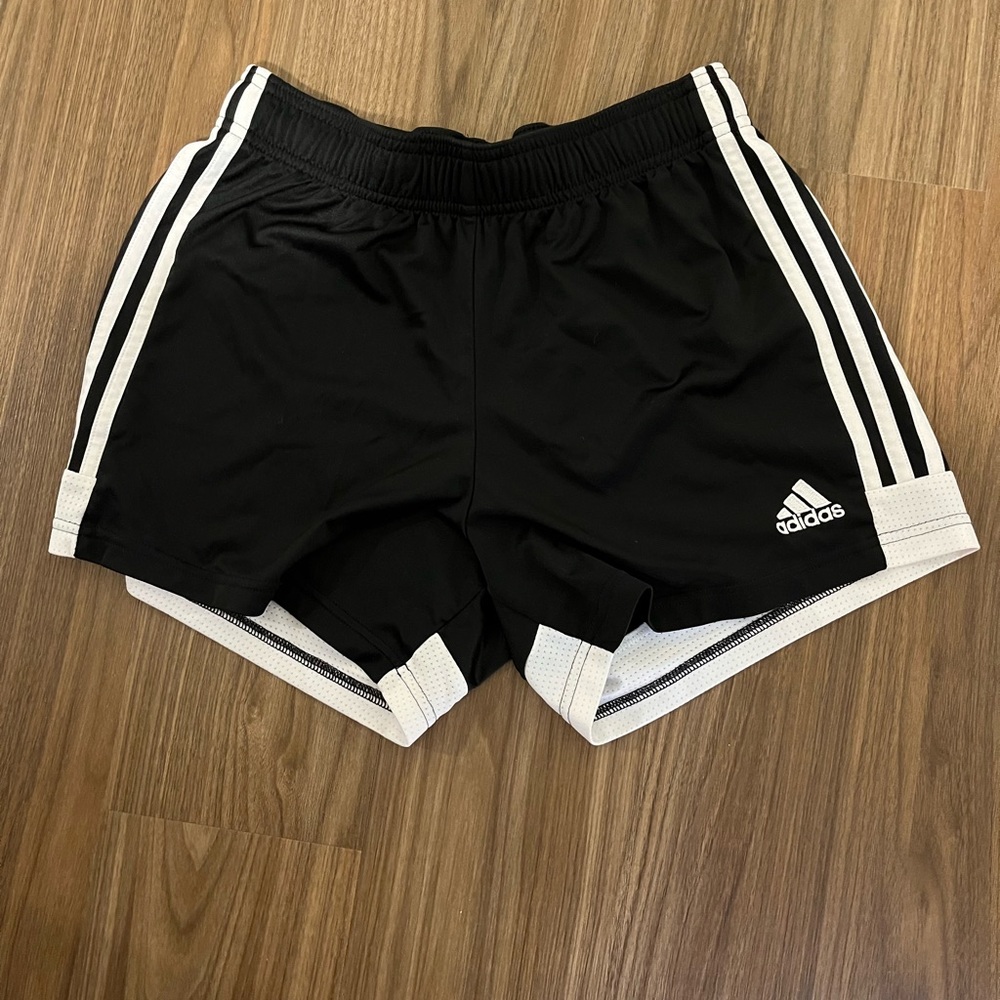 Adidas Soccer Shorts - Black Small